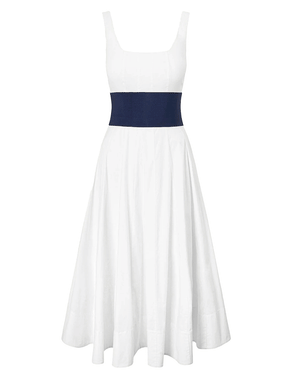 White and Navy Rig Dress