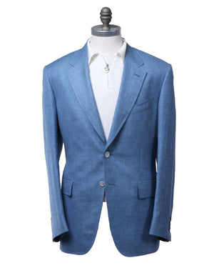 Two Button Blue Woven Sportcoat