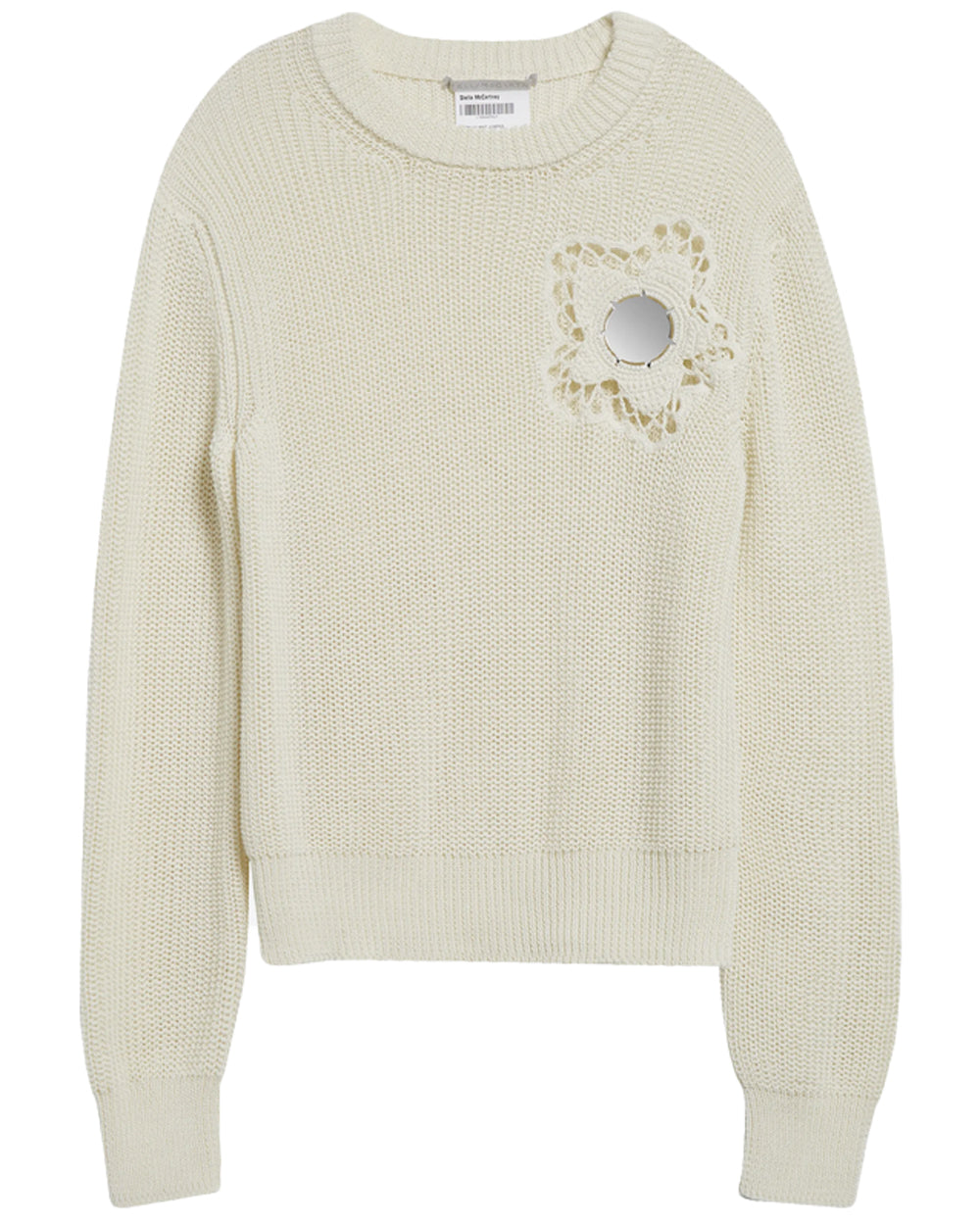 Cream Knit Mirrors Sweater