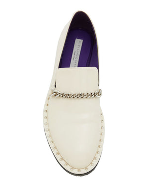 Falabella Chain Loafer in Ivory