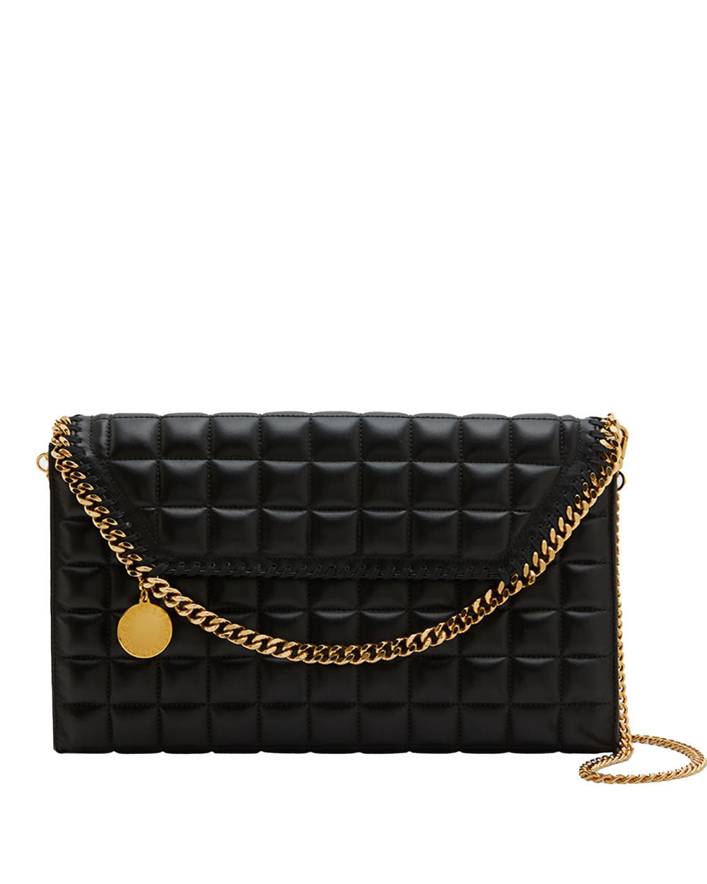Falabella Quilted Faux Leather Crossbody Bag in Black