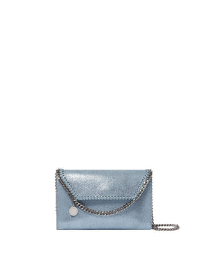 Mini Falabella Wallet Crossbody in Sapphire Blue