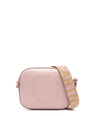 Small Embossed Camera Bag in Pale Mauve