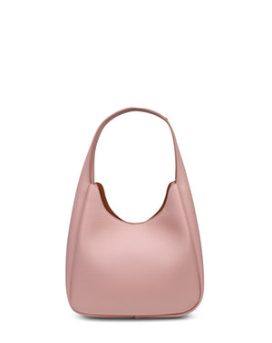 Small Hobo Studded Logo Tote in Pale Mauve