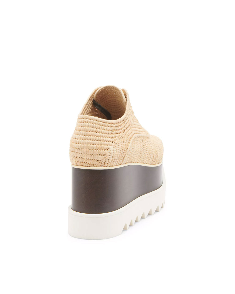 Elyse Raffia Platform Oxford in Natural