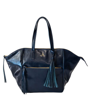 Leather Palermo Soho Bag in Navy