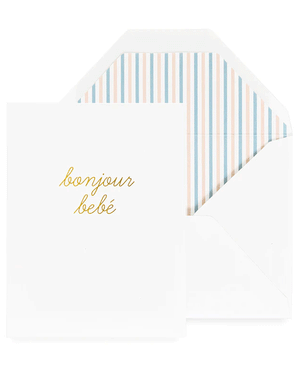 Bonjour Bebe Card