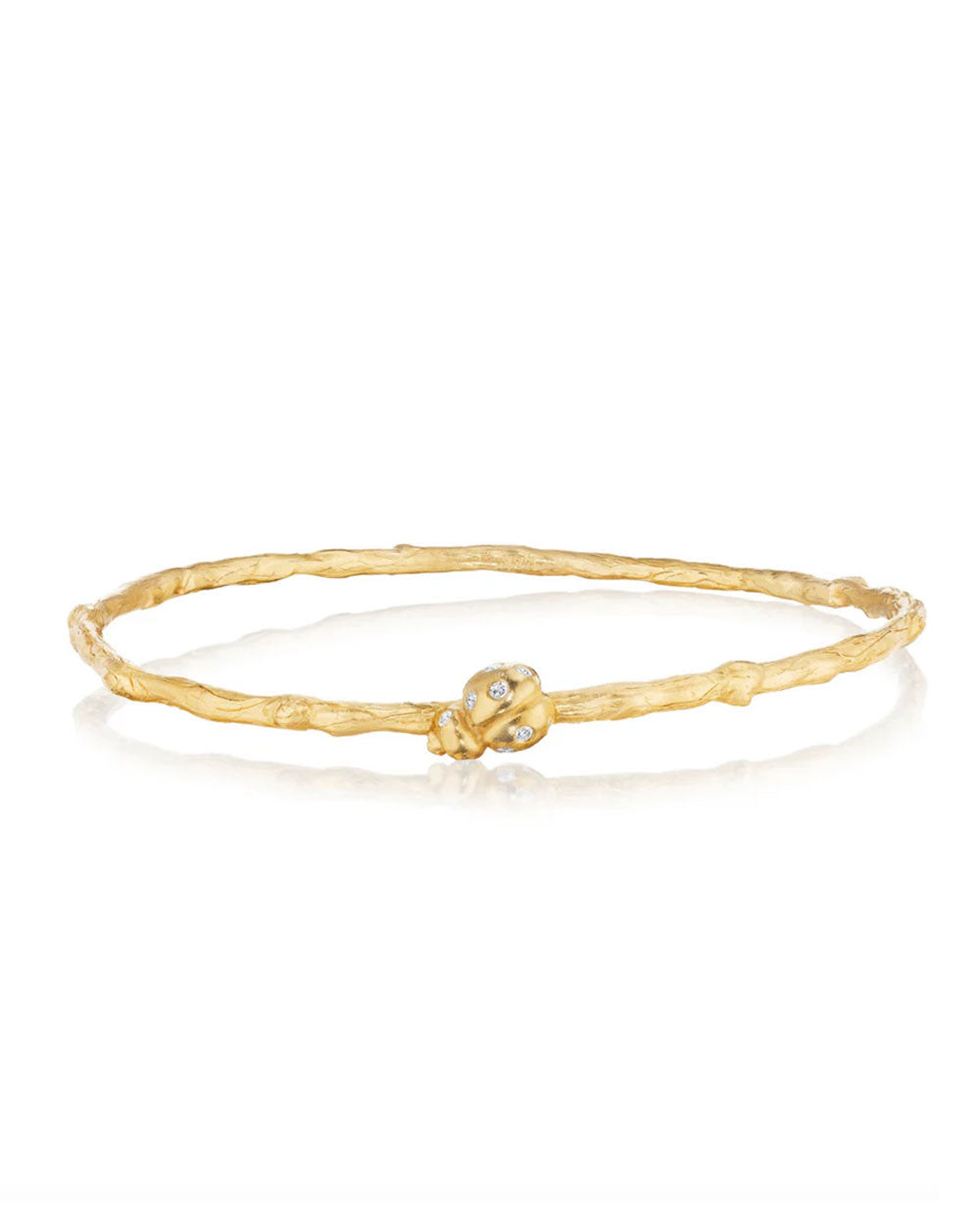 Branch and Ladybug Diamond Bracelet