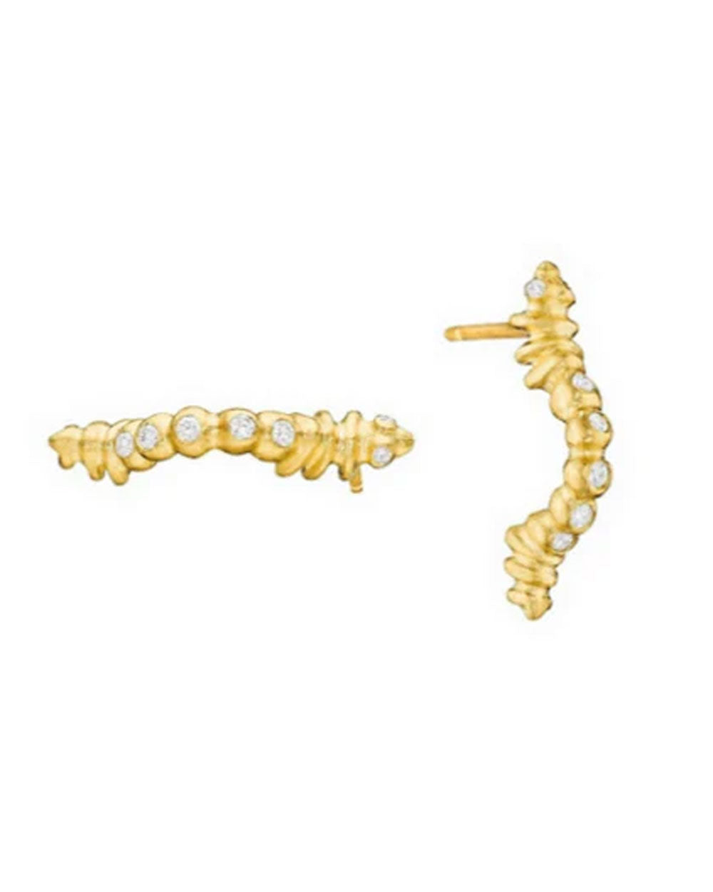 Caterpillar Stud Earrings