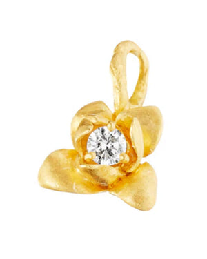 Diamond Flower Bud Charm