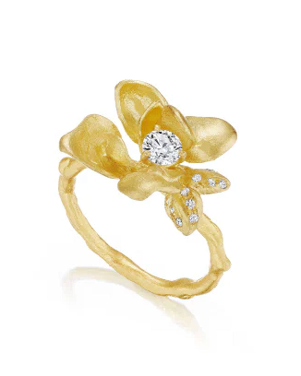 Diamond Magnolia Ring