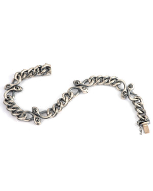 Black Diamond Snake Platinate Bracelet