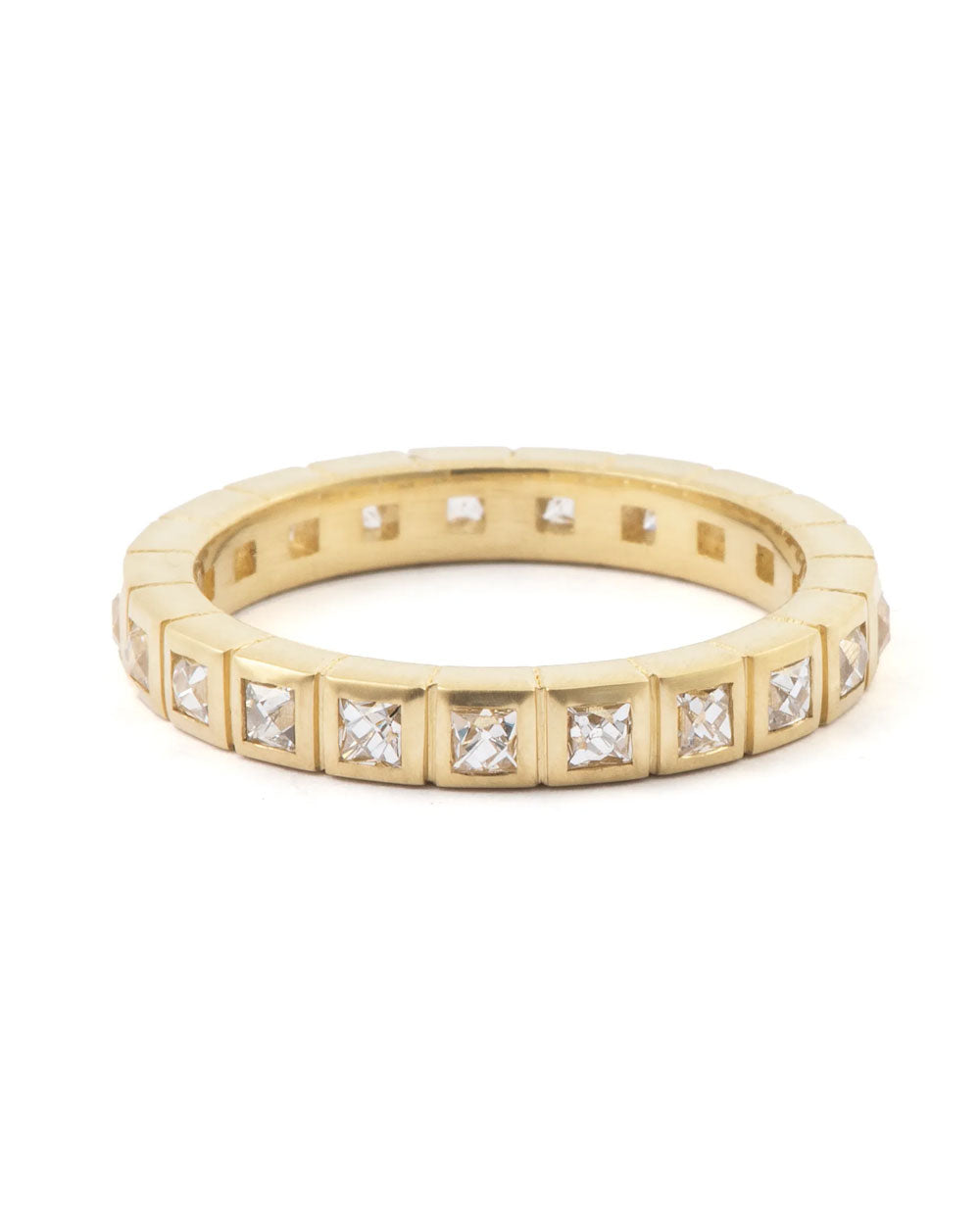 French Cut Diamond Stack Ring