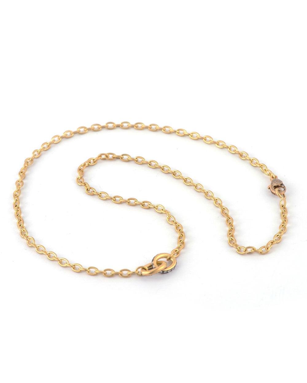 Gold Diamond Chain Necklace