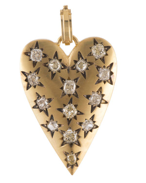 Gold and Diamond Heart Pendant