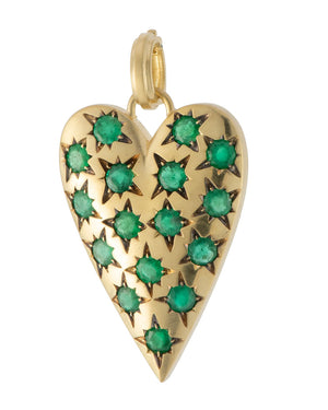 Medium Emerald Heart Pendant