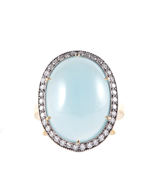 Oval Aquamarine Ring