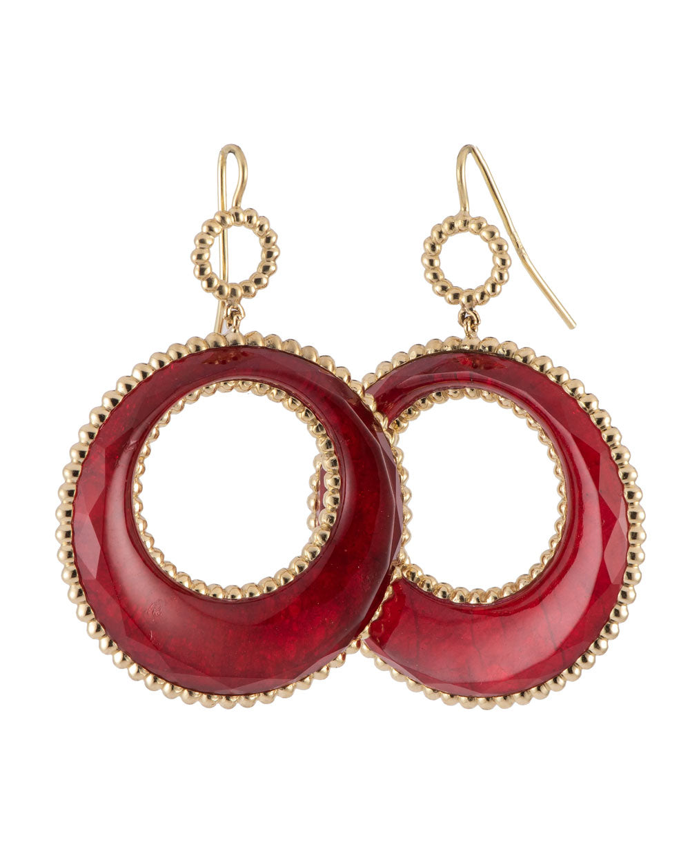 Ruby Doublet Earrings