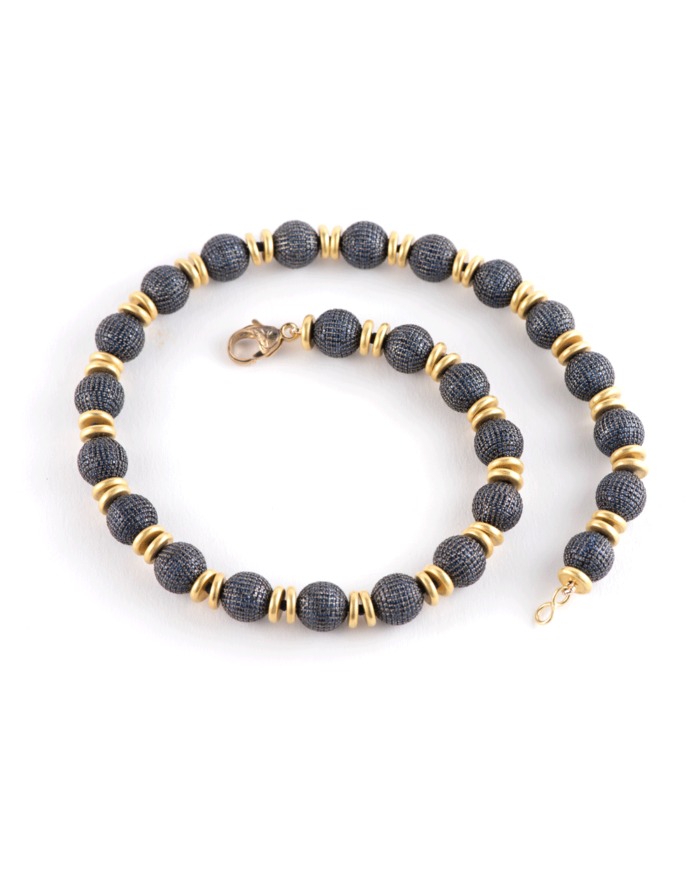 Sapphire Beaded Necklace