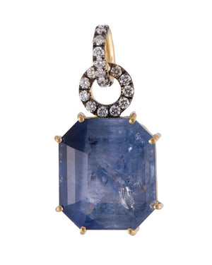 Sapphire Cushion Cut Pendant