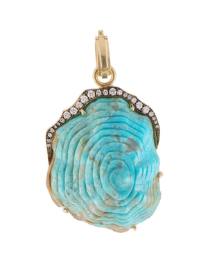 Turquoise Shell Pendant