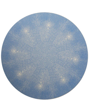 Shagreen Placemats in Light Blue