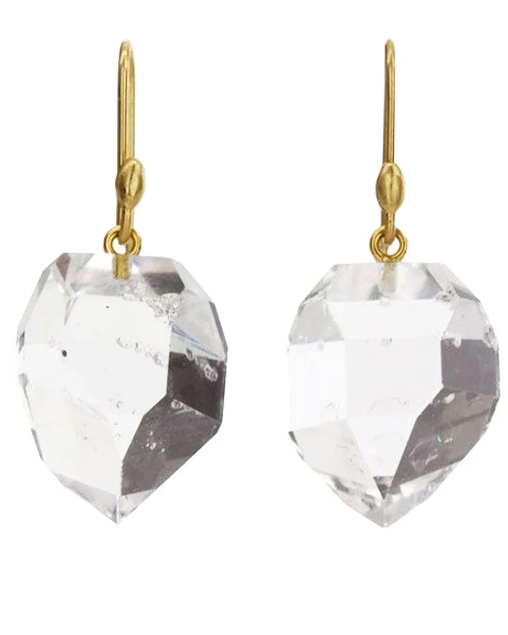 Large Herkimer Diamond Earrings