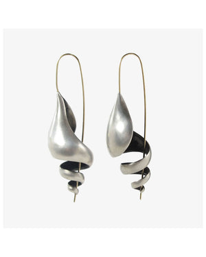 Silver Turret Earrings