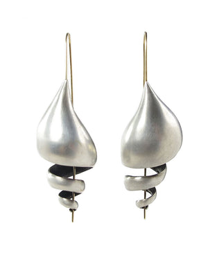 Silver Turret Earrings
