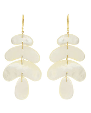 Small Totem Mother of Pearl Earrings