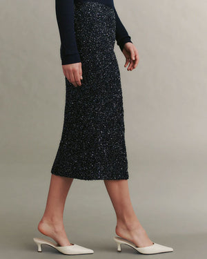 Midnight Sequined Paltrow Skirt