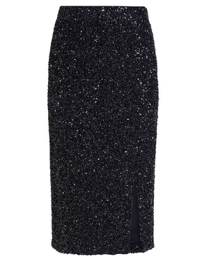 Midnight Sequined Paltrow Skirt