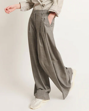 Light Heather Grey Wool New Didi Pant