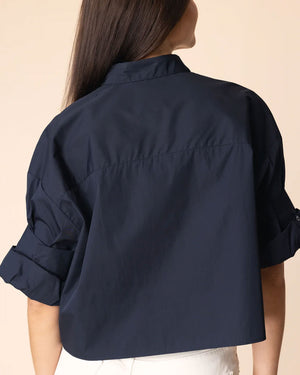 Superfine Cotton Next Ex Shirt in Midnight