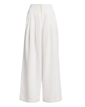 White Linen Drew Pant