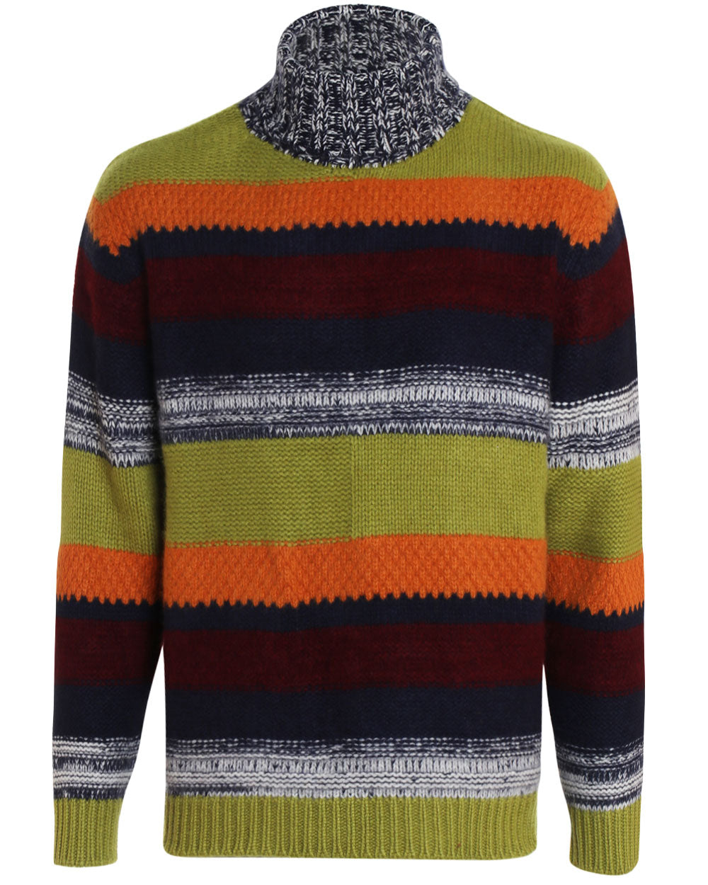 Multicolor Languid Knit Turtleneck