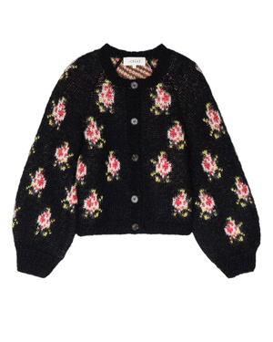 Black Heirloom Carousel Cardigan