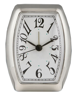 Silver Rectangular Clock