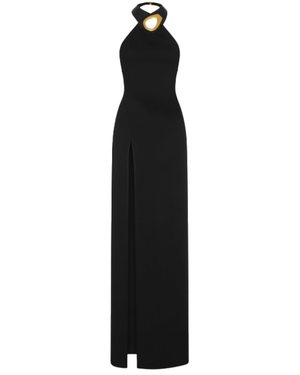 Tom Ford Black Sable Halter Neck Evening Dress – Stanley Korshak