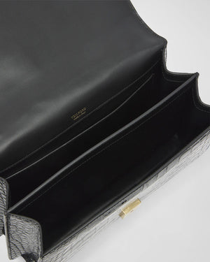 Whitney Medium Top Handle Bag in Black