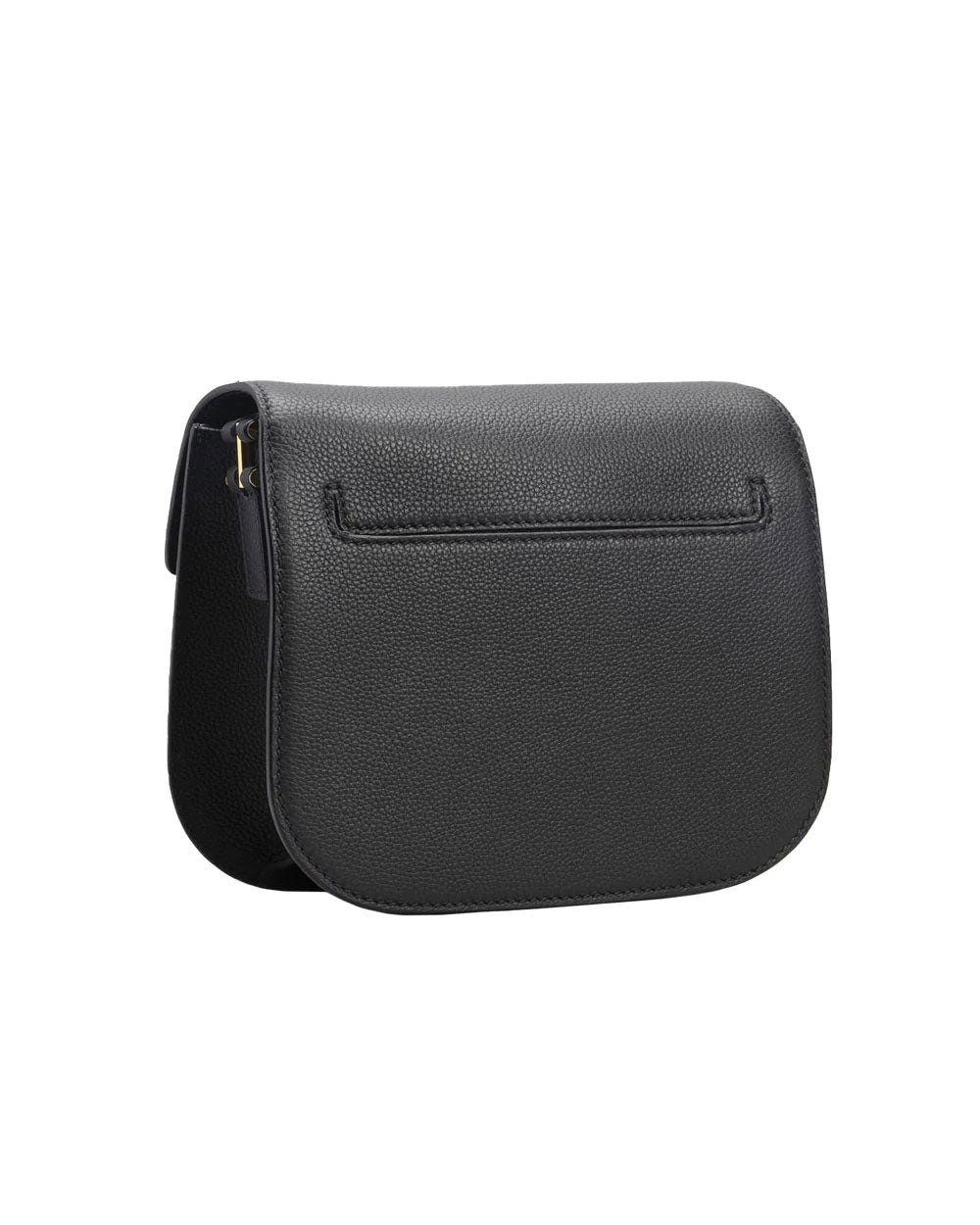 Mini Tara Leather Crossbody Bag in Black