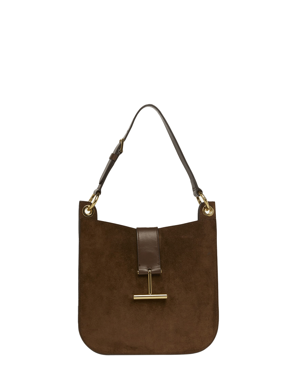 Small Tara Hobo Suede Crossbody in Whisky