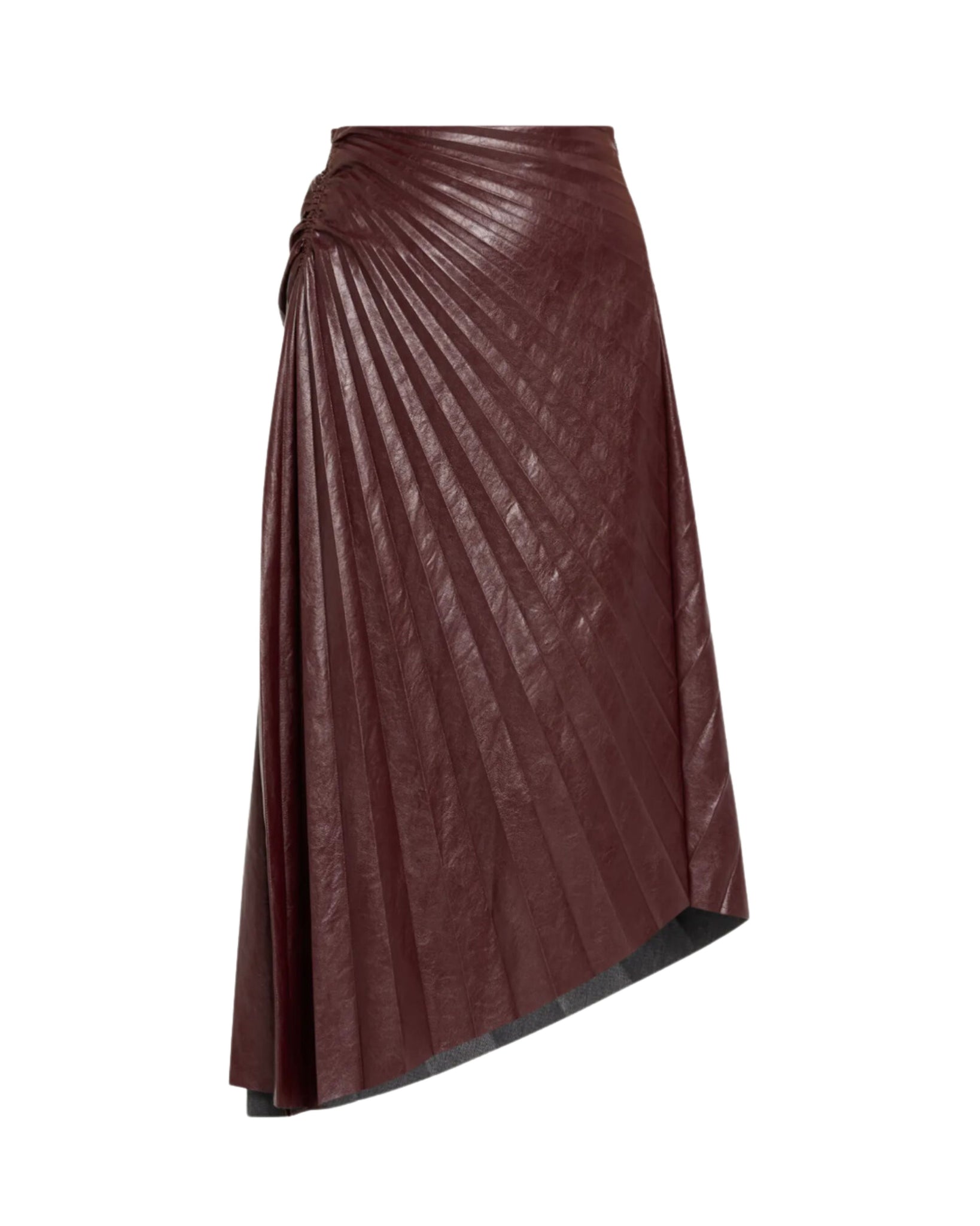 Cordovan Tracy Vegan Leather Skirt