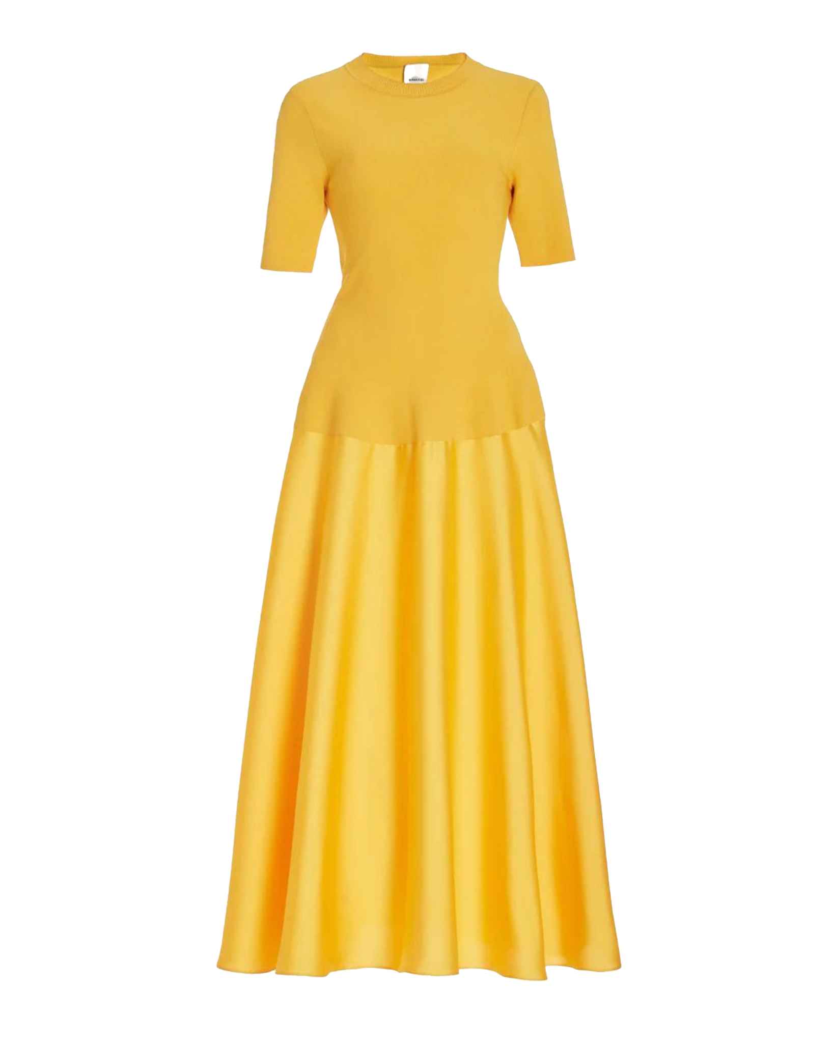 Goldenrod Marionne Crewneck Midi Dress