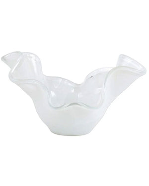 White Glass Medium Bowl