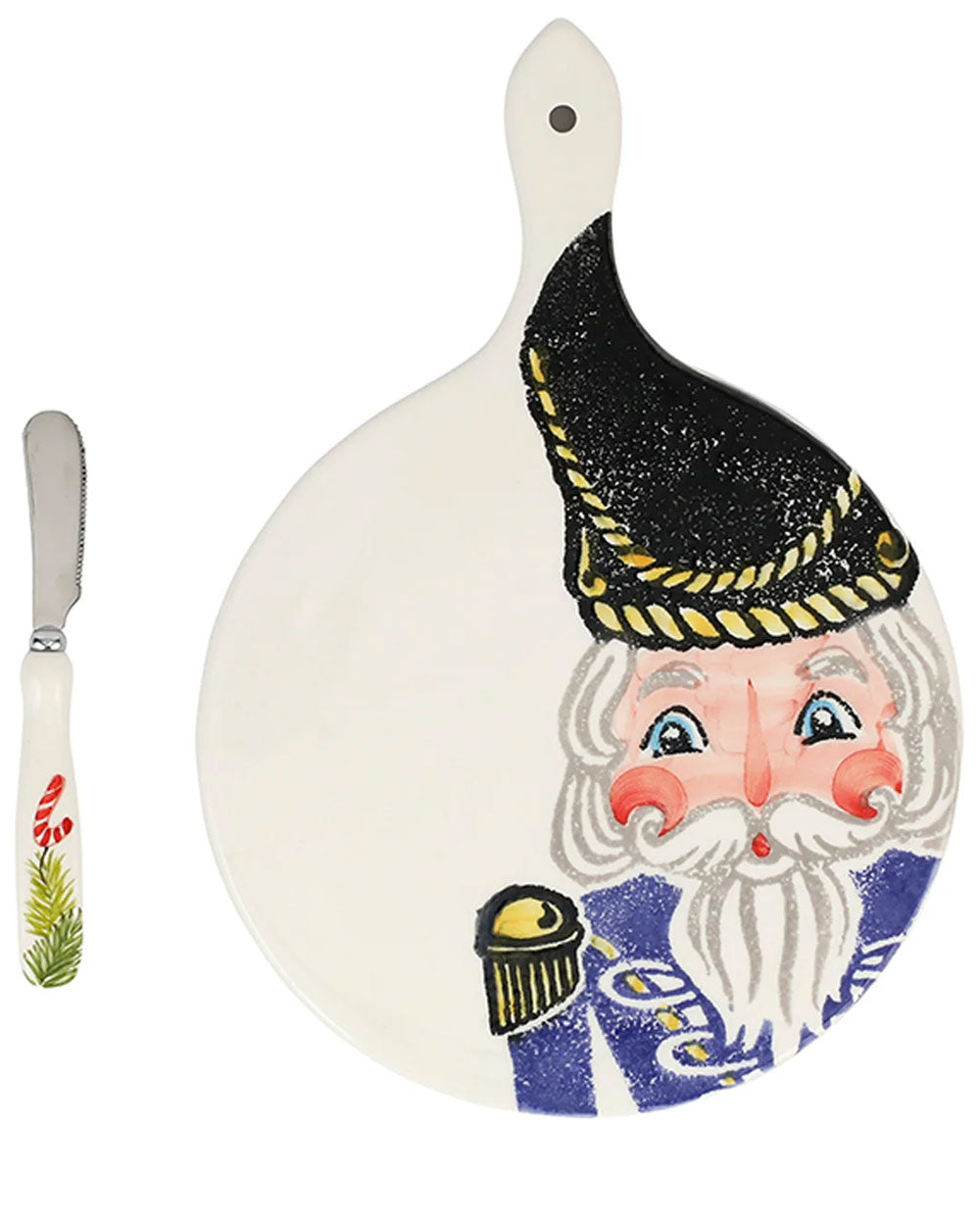 Nutcrackers Small Cheese Board with Spreader