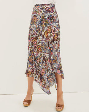 Mac Tapestry-Print Skirt