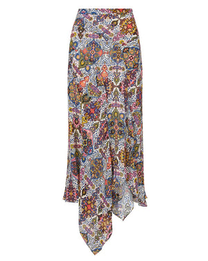Mac Tapestry-Print Skirt