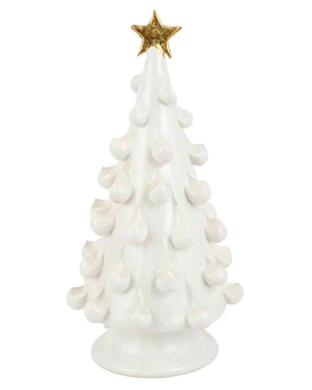 Foresta White Medium Tree with Gold Star