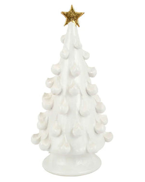 Foresta White Medium Tree with Gold Star